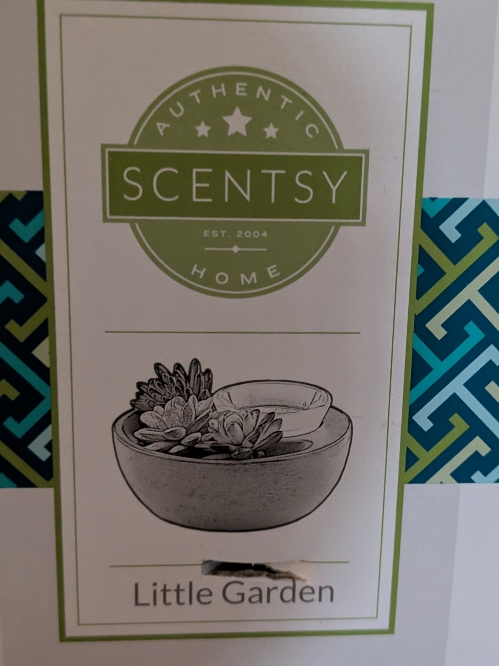 Scentsy Little Garden Ceramic Home Accent - Green